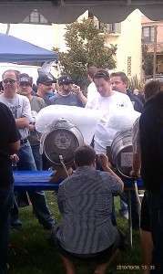 mike pouring