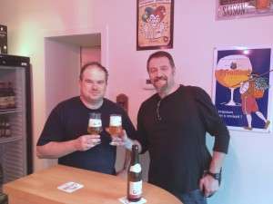 The author with Alexis Briol